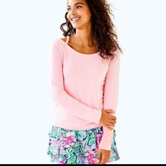 Lilly Pulitzer Tops - Lilly Pulitzer Bungalow Pullover Sweatshirt Pink Size XXS